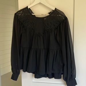 Zara black blouse